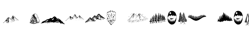 Preview of FONTSPRING DEMO - LS Dingbats Outdoor Regular font