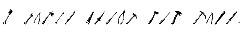 Preview of FONTSPRING DEMO - LS Dingbats Tools Regular font