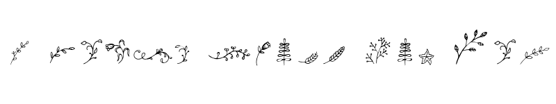 Preview of FONTSPRING DEMO - LS Olive 07 Dingbats 07 Dingbats font