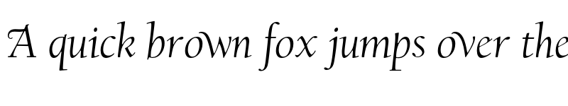 Preview of FONTSPRING DEMO - LTC Californian Display Swsh Italic font