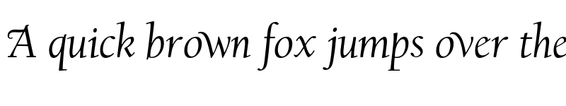 Preview of FONTSPRING DEMO - LTC Californian Text Swash Italic font