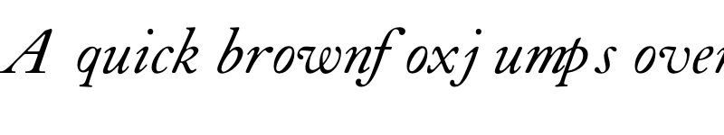 Preview of FONTSPRING DEMO - LTC Caslon Italic font