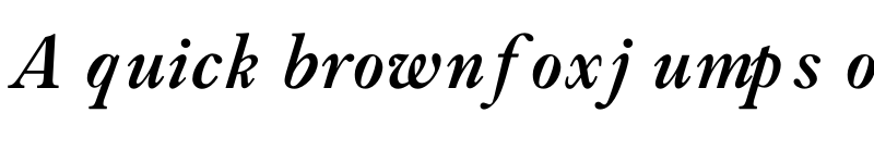 Preview of FONTSPRING DEMO - LTC Caslon Long Bold Italic font