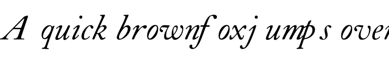 Preview of FONTSPRING DEMO - LTC Caslon Long Italic font