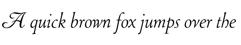 Preview of FONTSPRING DEMO - LTC Cloister Light Cursive Regular font