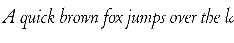 Preview of FONTSPRING DEMO - LTC Cloister Light Italic font