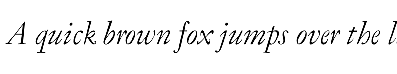 Preview of FONTSPRING DEMO - LTC Garamont Display Pro Italic font