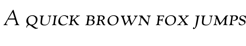 Preview of FONTSPRING DEMO - LTC Goudy Oldstyle SC Italic font