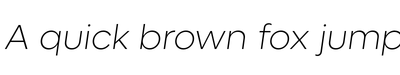 Preview of FONTSPRING DEMO - Lufga ExtraLight Italic font