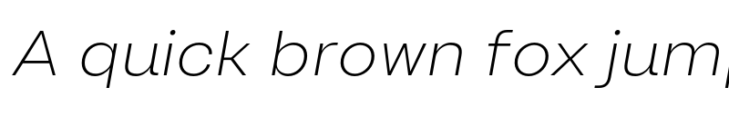 Preview of FONTSPRING DEMO - Lupio ExtLt Italic font