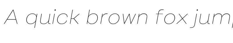 Preview of FONTSPRING DEMO - Lupio Thin Italic font