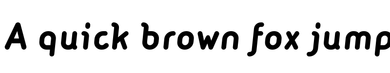 Preview of FONTSPRING DEMO - MacaroniSans-BoldItalic Regular font