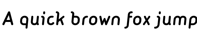 Preview of FONTSPRING DEMO - MacaroniSans-DemiBoldItalic Regular font