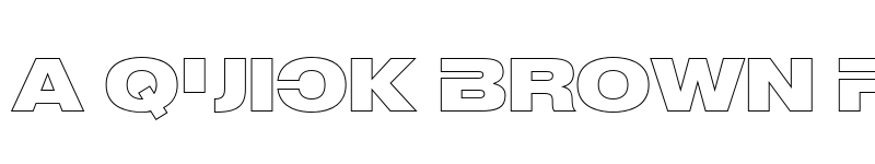 Preview of FONTSPRING DEMO - MADE Outer Sans Outline Alt Black font