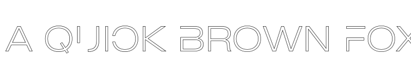 Preview of FONTSPRING DEMO - MADE Outer Sans Outline Alt Thin font