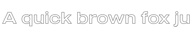 Preview of FONTSPRING DEMO - MADE Outer Sans Outline Regular font