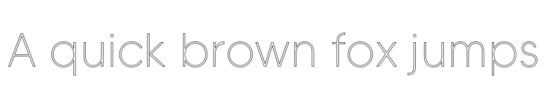 Preview of FONTSPRING DEMO - MADE TOMMY Outline Thin font