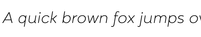 Preview of FONTSPRING DEMO - Magenos Thin Italic font