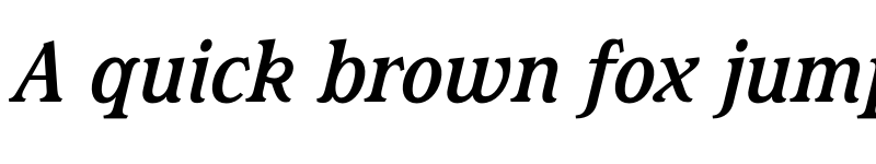 Preview of FONTSPRING DEMO - Magica Med Italic font