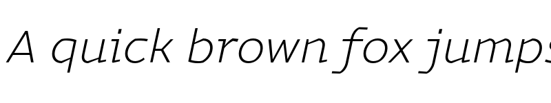 Preview of FONTSPRING DEMO - Magnetic Pro ExtraLight italic Regular font