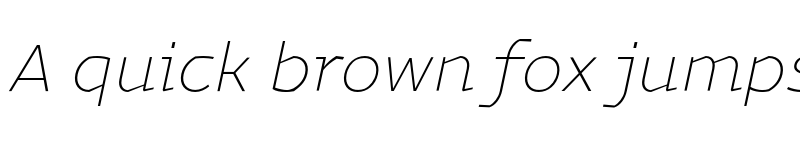 Preview of FONTSPRING DEMO - Magnetic Pro Thin italic Regular font