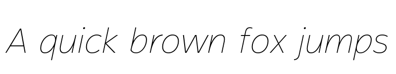 Preview of FONTSPRING DEMO - Magnum Sans Pro Thin Ital Italic font