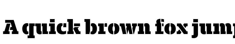 Preview of FONTSPRING DEMO - Majora Pro Stencil Black Regular font