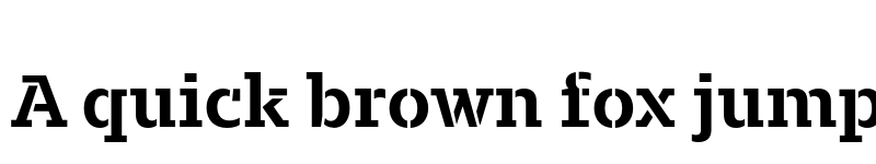 Preview of FONTSPRING DEMO - Majora Pro Stencil Bold Regular font