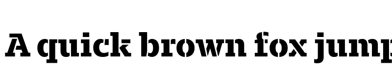 Preview of FONTSPRING DEMO - Majora Pro Stencil ExtraBold Regular font