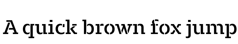 Preview of FONTSPRING DEMO - Majora Pro Stencil SemiBold Regular font