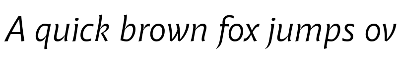 Preview of FONTSPRING DEMO - Malik Book Italic font