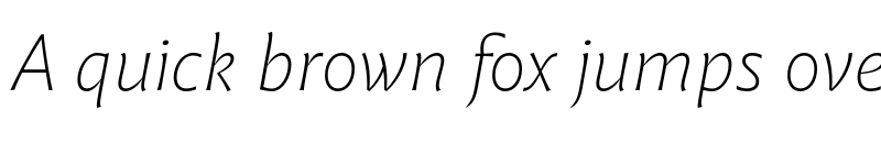 Preview of FONTSPRING DEMO - Malik Extralight Italic font