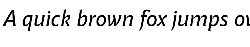 Preview of FONTSPRING DEMO - Malik Italic font