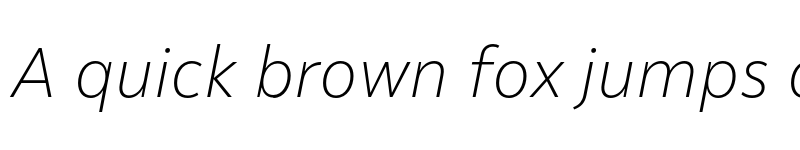 Preview of FONTSPRING DEMO - Malva UltraLight Italic font