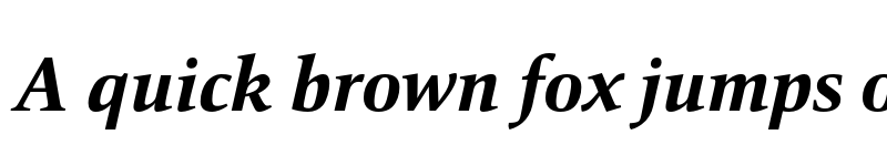 Preview of FONTSPRING DEMO - Mangan ExtraBold Italic font