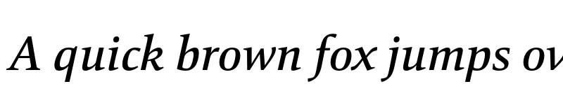 Preview of FONTSPRING DEMO - Mangan Medium Italic font