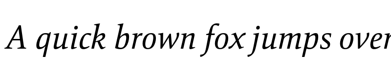 Preview of FONTSPRING DEMO - Mangan Nova Italic font