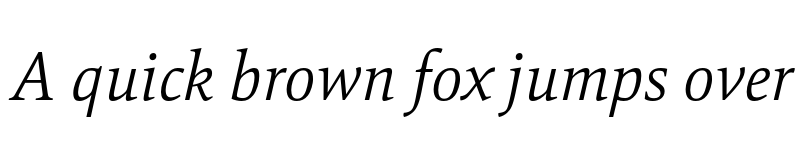 Preview of FONTSPRING DEMO - Mangan Nova Light Italic font