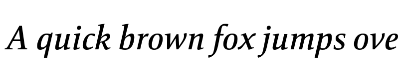 Preview of FONTSPRING DEMO - Mangan Nova Medium Italic font