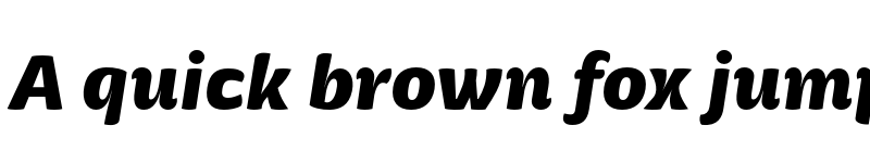 Preview of FONTSPRING DEMO - Mangerica Pro Black Italic Regular font