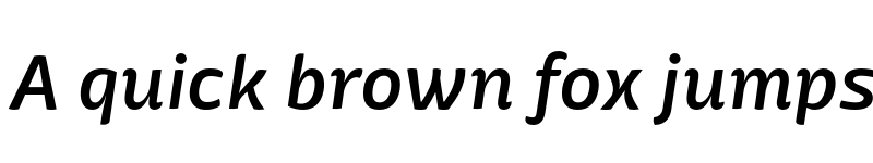 Preview of FONTSPRING DEMO - Mangerica Pro Semi Bold Italic Regular font