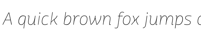 Preview of FONTSPRING DEMO - Mangerica Pro Thin Italic Regular font