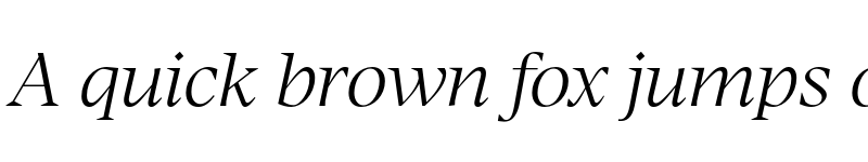 Preview of FONTSPRING DEMO - Manier Light Italic Regular font