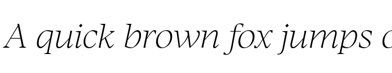 Preview of FONTSPRING DEMO - Manier Thin Italic Regular font