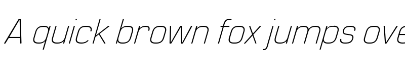 Preview of FONTSPRING DEMO - Manifold CF Thin Italic font