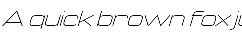 Preview of FONTSPRING DEMO - Manifold Extended CF Thin Italic font