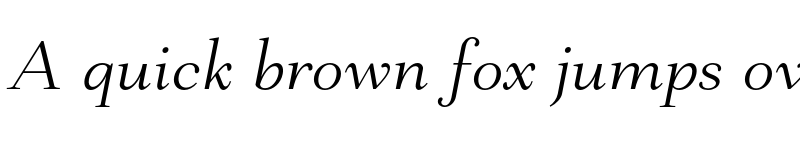 Preview of FONTSPRING DEMO - Mantonico Light Italic font