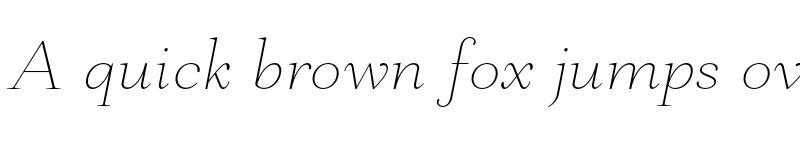 Preview of FONTSPRING DEMO - Mantonico Thin Italic font