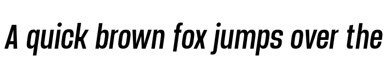 Preview of FONTSPRING DEMO - Manual Compressed Italic font