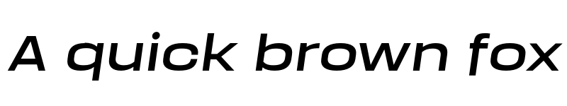 Preview of FONTSPRING DEMO - Manual Expanded Italic font